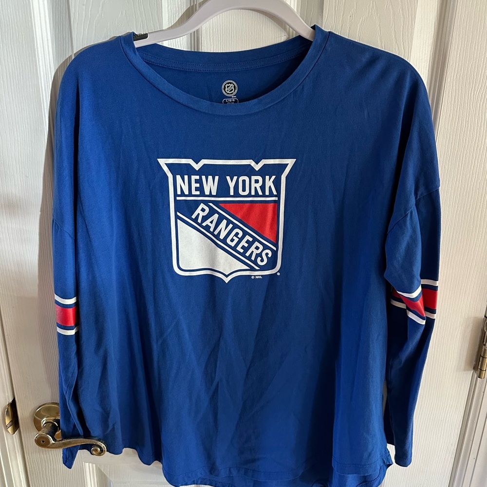 New York Rangers Blue Long Sleeve Shirt